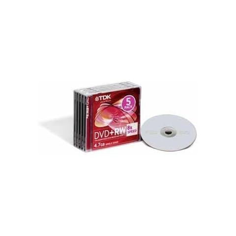 TDK T19352 Rewritable DVD+RW Discs Pack of 5 Cover