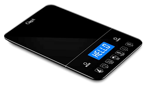 Image of Ozeri Touch III 22 lbs (10 kg) Baking Kitchen Scale with Calorie Counter, in Tempered Glass
