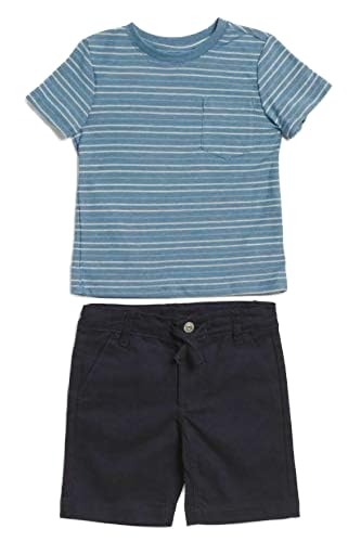 T-shirt et short AG Adriano Goldschmied garçon 24m bleu marine pas cher