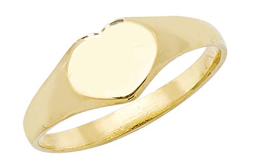 Bague fille coeur en or jaune 9k WJS18646 pour enfant