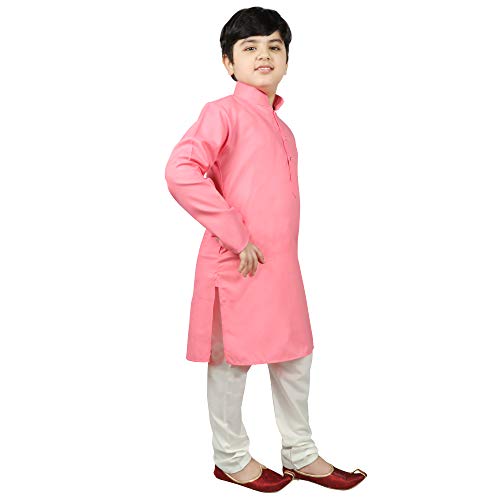Image of SG YUVRAJ Raw Silk Kurta Set for Boys