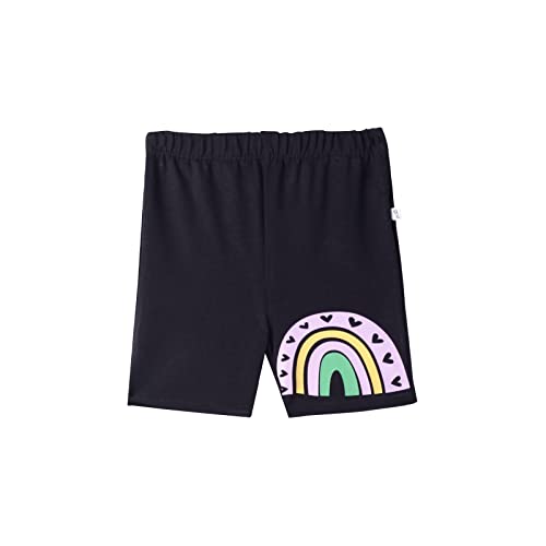 Image of YouGotPlanB Girl's Everything Nice Cycling Shorts - (CS-Nice White & Black 10-12 Years) Set of 2