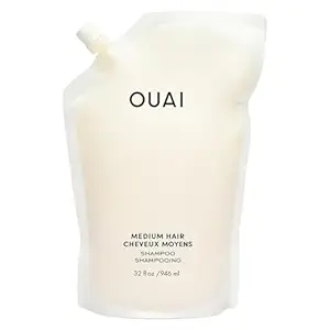 OUAI Medium Shampoo Refill - Hydrating Shampoo with Coconut Oil, Babassu, Kumquat Extract and Keratin - Strengthens, Nourishes and Adds Shine - Paraben, Phthalate and Sulfate Free Hair Care (32 Fl Oz)