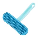 GANAZONO Small Animal Silicone Grooming Brush for Rabbits and Guinea Pigs – Blue Large Soft Pet Hair Removal