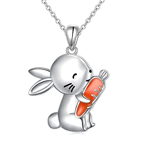 Easter Bunny & Carrot Necklace