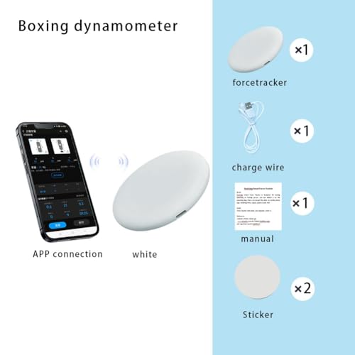 Dynamomètre boxing power meter et capteur kick sensor blanc pour sac - 3