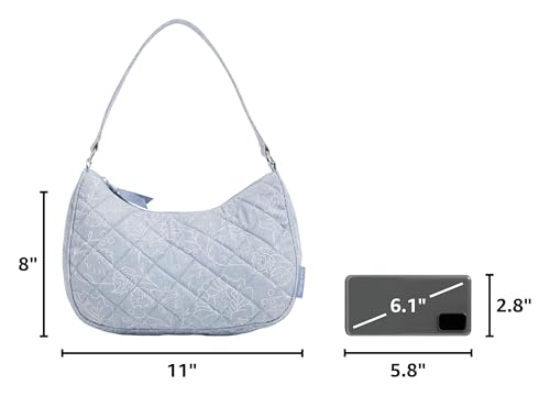 Image of Vera Bradley Women's Cotton Frannie Crescent Crossbody Purse