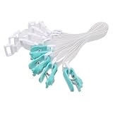 IWOWHERO 4 Pezzi Clip Fissalenzuola per Copripiumino e Piumino Fermagli Rimovibili per Angoli Letto Regolabili e Riutilizzabili per Tenere Caldo e Fermo Compatibili con Coperture di Varie