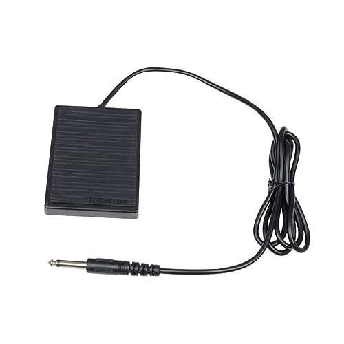 Pedal sustain para guitarra y bajo, material ABS negro