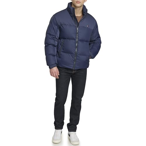 Image of Tommy Hilfiger Men's Mixed-media Puffer Jacket