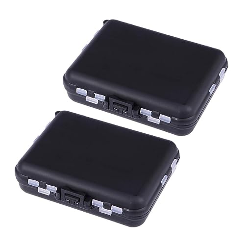 MUELODSIC 2Pcs Portable Tackle Organizer Box with Divided Lightweight Fishing Gear Storage for Tools Accessories and Parts for Fishing Enthusiasts
