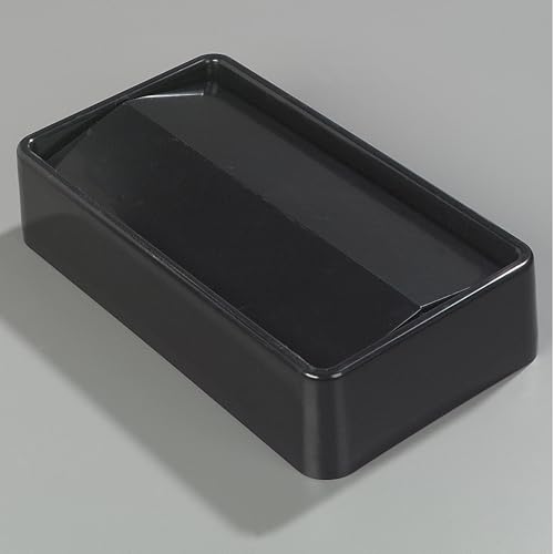 Carlisle FoodService Products 34202403 TrimLine Plastic Swing Top Lid, 20.19" x 11.56" x 4-1/2", 15-23 gal, Black - Thumbnail 7