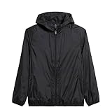 Jaqueta Corta Vento Impermeável Masculino Leve e Confortável Estilo Casual Liso Hyve (BR, Alfa, G, Regular, Regular, Preto)