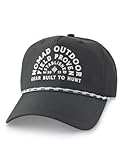 Nomad Men's Trucker Hat, Camo & Solid Adjustable Hunting Ball Cap, Field Tested - Black