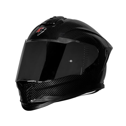 Image of Steelbird SBH-57 Fighter F11 Helmet ISI and DOT Certified Full Face Helmet for Men with Inner Silver Sun Shield