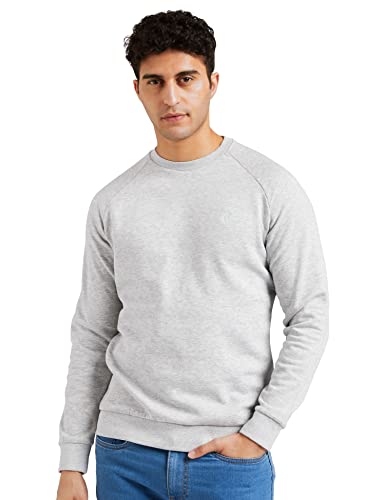 Red Tape Men’S Cotton High Neck & Crew Neck Sweatshirts (Rws0047-M_Grey_M)