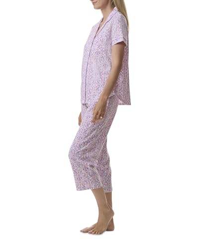 Image of Karen Neuburger Women's Short Sleeve Girlfriend Capri Pajama Set