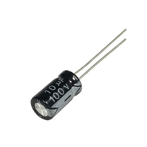 Condensateur électrolytique alu 100V 10uF 6x11mm pour circuit imprimé