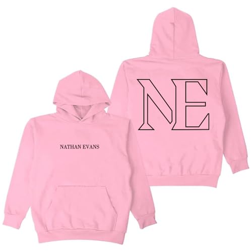 PHARCOYOU Nathan Evans Hoodie Long Sleeve Streetwear Women Men Hooded Sweatshirt Fashion Clothes (Pink,M)
