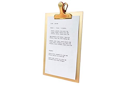 Brass Copper Menu Holder with Clip-Menu Covers, Menu Board for Restaurant, Clipboard Menu, Hard Menu Covers, Restaurant Menu Covers, Menu Folder, Rustic Clipboards, Menu Bar, Wedding Sign Stand