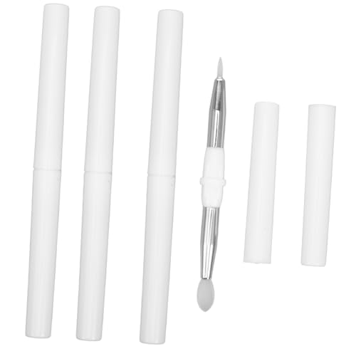 Ipetboom Professional Silicone Lip Brush Set 4pcs Portable Makeup Tools for Women Gentle on Skin Easy Application