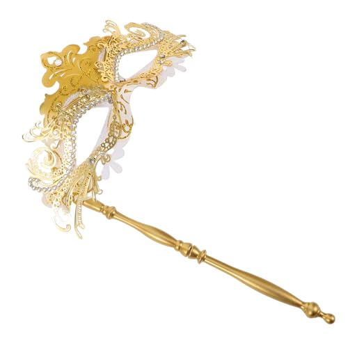 Masque de mascarade avec de maintien pour déguisement de fête fantaisie et carnaval femme