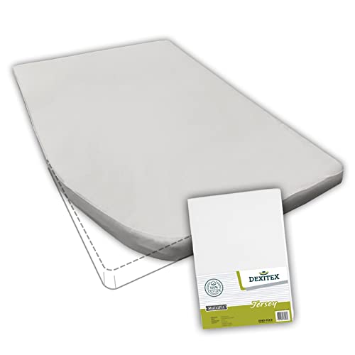 Dexitex - Drap Housse Camping Car - Caravane Matelas - Lit Caravane - pour Camping Car Matelas - Oeko-Tex - 100% Coton - Angle Gauche - Blanc Cover