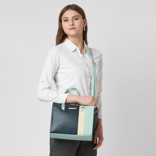 Image of Caprese Birdy Medium Satchel Bag for Women with Multiple Compartments, Adjustable & Detachable Strap | Versatile Shoulder, Crossbody & Handheld Bag for Work, Travel, and Everyday Use