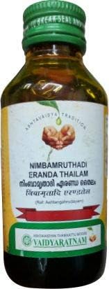 Vaidyaratnam Nimbamruthadi Eranda Thailam 100 ML (Pack of 3) Ayurvedic herbal products, Ayurveda Organic products