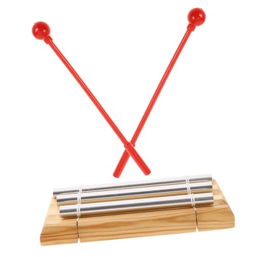 OFFSCH Three Tone Chime Bell Musical Instrument Chime Boys and Girls Educational Yoga Tool Classroom Management Bell Hand Held