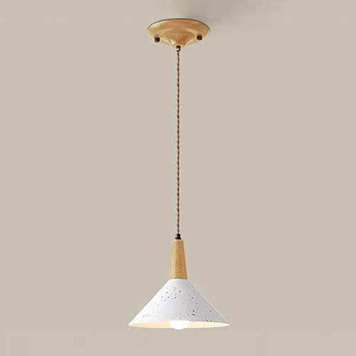 Lámparas colgantes modernas de madera maciza, lámpara colgante de metal industrial, iluminación colgante nórdica de altura ajustable para fregadero