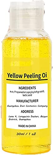 Yellow Peeling Oil,Super Strength Yellow Peeling Oil Lightening Exfoliating,Peeling Oil For Dark Skin,Lightening Exfoliating,Suit For Dark Skin,Body,Face,Dark Spots,Brightening Complexion (50Ml) #TOP21