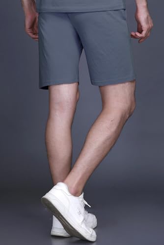 Image of GODFREY Cotton Half Trackpant with Zipper Pocket Shorts for Men | Outdoor Light Weight Sports