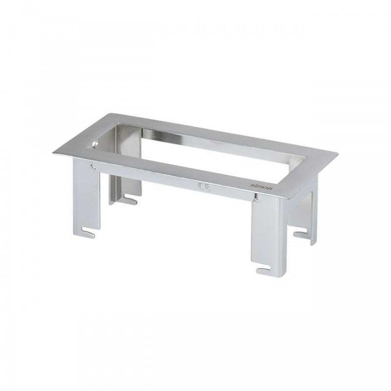 Ofiblock Line de 2 mec chromé poli pour bureau moderne