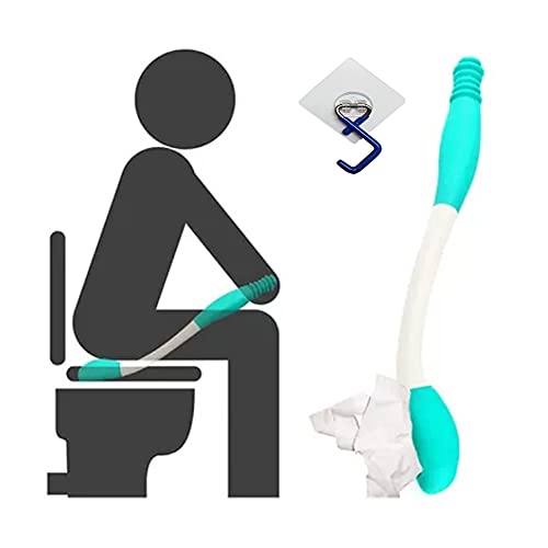 Hengxia Wipe Assist, 15" Long Reach Comfort Wipe Holder, Ideal Self Wipe Assist Bottom Wiping Aid For Limited Mobilities, Extend Your Reach, Grips Toilet Paper Or Pre-Moistened Wipes #TOP6