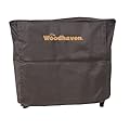 Woodhaven 2 Foot Waterproof Full Cover - Covers 2 Foot Indoor Firewood Rack - Reinforced Vinyl With Front Open Straps - Keeps Logs Dry (Brown)