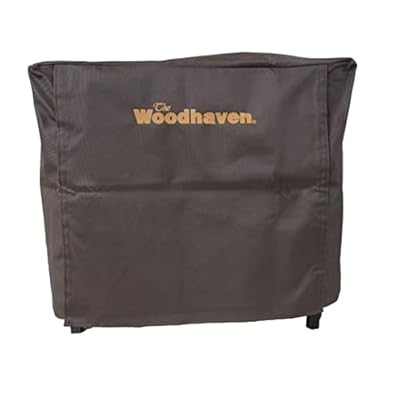 Woodhaven 2 Foot Waterproof Full Cover - Covers 2 Foot Indoor Firewood Rack - Reinforced Vinyl With Front Open Straps - Keeps Logs Dry (Brown)