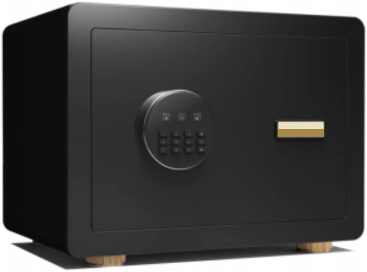 Hotel Safe Box Large Steel Strongbox with Hotel Style Digital Lock and Key Entry for Home Office Business, Black