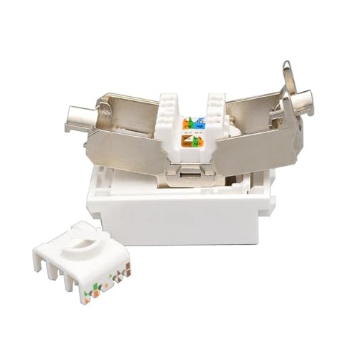 Module d'emplacement RJ45 CAT7 blindé Keystone pour réseau Ethernet domestique - 4