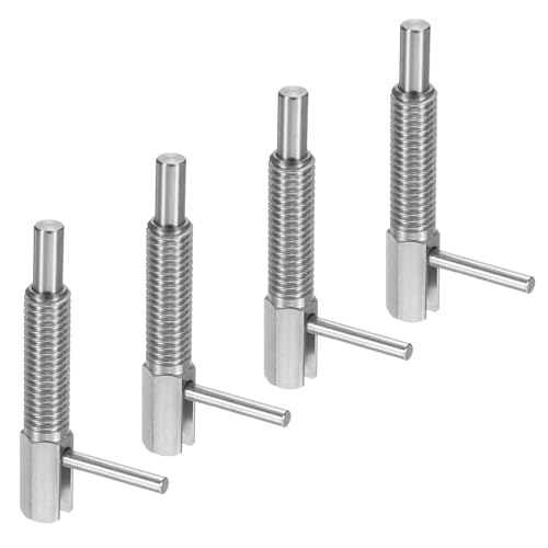 Goupille de piston d'indexation M8 en acier inoxydable pour machines - Lot de 4