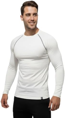 Scorp Thermo-Fit Erkek Termal İçlik Üst Kayak İçliği Bisiklet Yaka Beyaz - Görsel 1