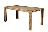Benjara Rectangular Wooden Dining Table with Fixed Top and...