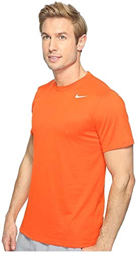 Nike Mens Legend 2.0 Short Sleeve Tee Team Orange/Matte Silver MD