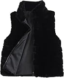 Gilet court en fausse fourrure pour femmes   Élégant, duveteux et moelleux, veste sans manches à fermeture éclair, douce et chaude pour l'hiver, veste tendance, gilet élégant, cardigan confortable