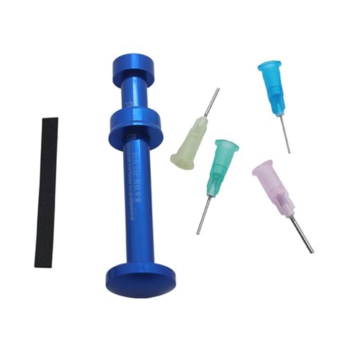 Image of Aluminum Alloy Manual Syringes Dispenser Plunger Tool Solder Flux Pastes Booster for UV Solder Mask Ink Welding Oil Push