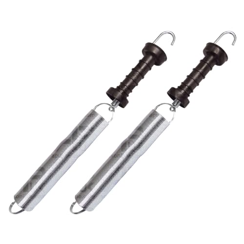 2x Heavy Duty Electric Fence Gate Handle with 5m Spring Poly Insulator Kit NEW