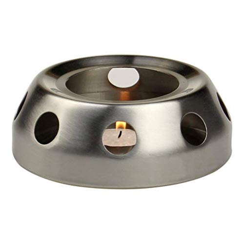 Kawosh Calentador de Tetera, Calentador de café de Acero Inoxidable Estufa portátil de Alcohol Estufa de Camping para Estufa de Camping al Aire Libre Estufa de Camping Cocina Cover