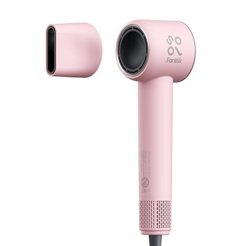 Fanttik Solo SonicDry H10 PRO 5X Faster Drying with 110,000 RPM Brushless Motor Hair Dryer, 56dB Low-Noise, 0.72lb LightFlow Blow Dryer, Ionic Tech for Travel, Home, Salon