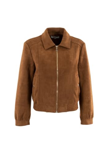 Blouson suédine cognac femme - vue 6