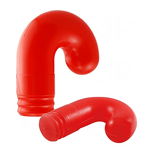 Cleartec 1.75in Sealed Bottom Round Containers 4.500in Long PETG SBT00224 (Qty 50) with CCT1.750RED 1-3/4